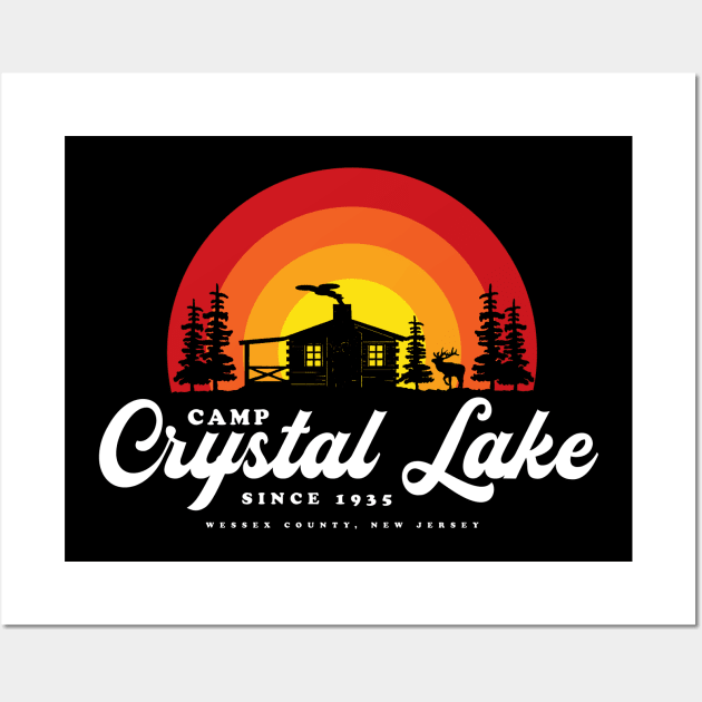 Camp Crystal Lake Wall Art by MindsparkCreative